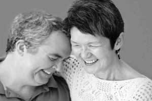 Husband and wife give Parkinson's caregiver tips and share a laugh together