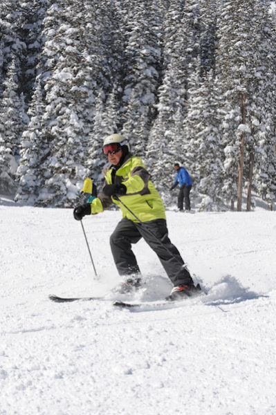 Robert J. Silver skiing