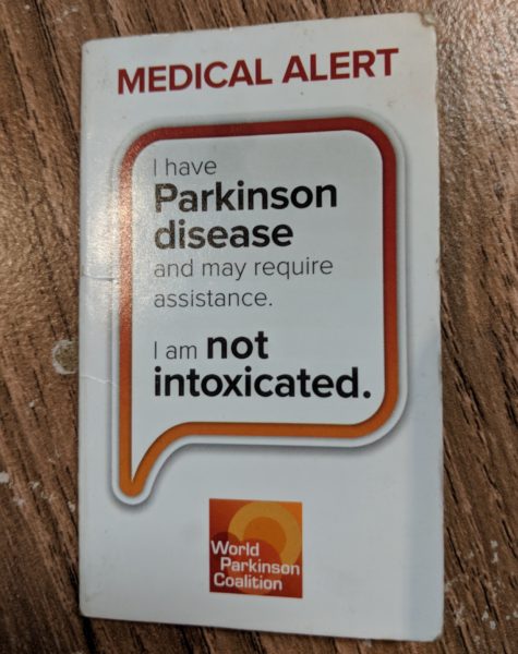 I'm not intoxicated, I have Parkinson's