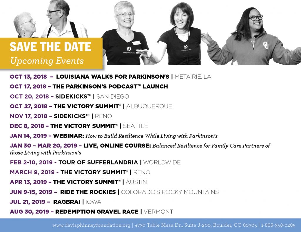 Davis Phinney Foundation 2018/2019 Event Calendar