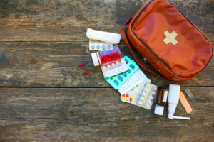 medication bag with pills