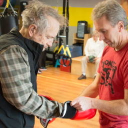 Doug Pickard boxing gloves Davis Phinney Foundation