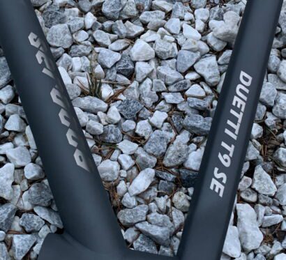 Close up of Serotta Cycling Bike frame