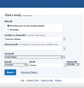 clinical trials.gov - Davis Phinney Foundation